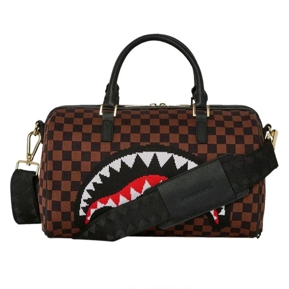 Sprayground Handbags - Sprayground Kyotoknit Sharks in Paris Mini Duffel
